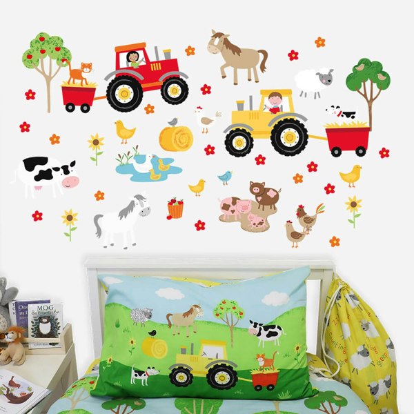 Happy Linen Company Farm Friends Wall Stickers