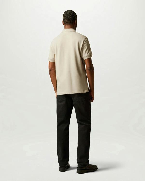 Belstaff Mens Logo Polo - Pale Stone | CHO | Designer Mens Short Sleeve Polo Shirts