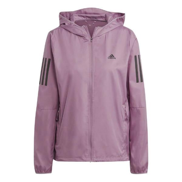 Adidas Womens/Ladies Own The Run Windstopper Hooded Running Jacket - Pink - 