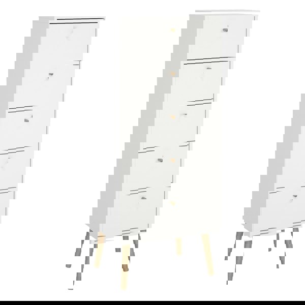 Furniture To Go Cumbria Chest 5 Drawers White