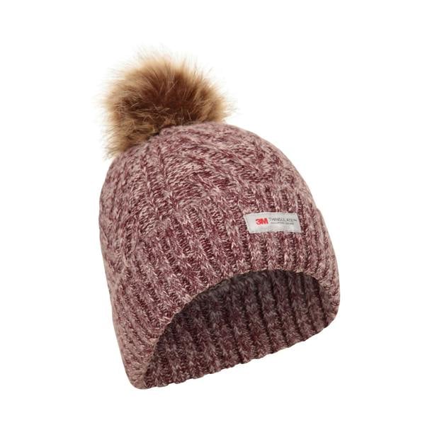 Mountain Warehouse Womens/Ladies Thinsulate Beanie - Burgundy - 