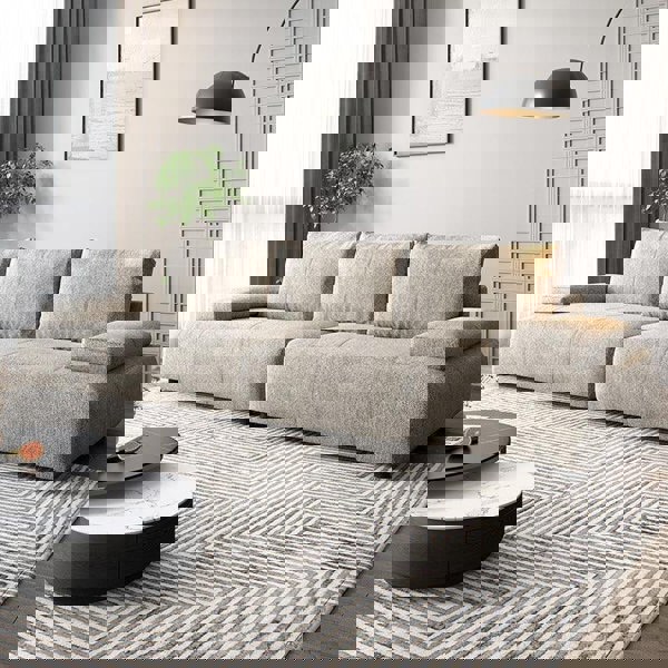 Hank L10 Four Seater Sofa, Linen-Weilai Concept-Weilai Concept