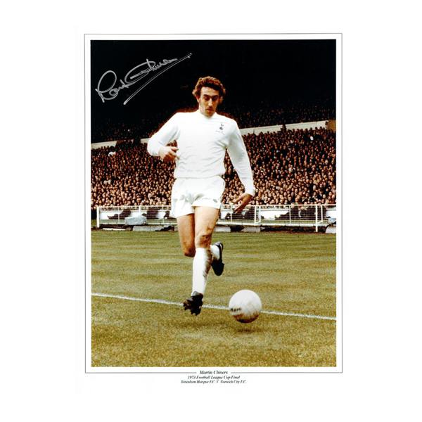 Martin Chivers Signed Tottenham Hotspur 16x12 Photo