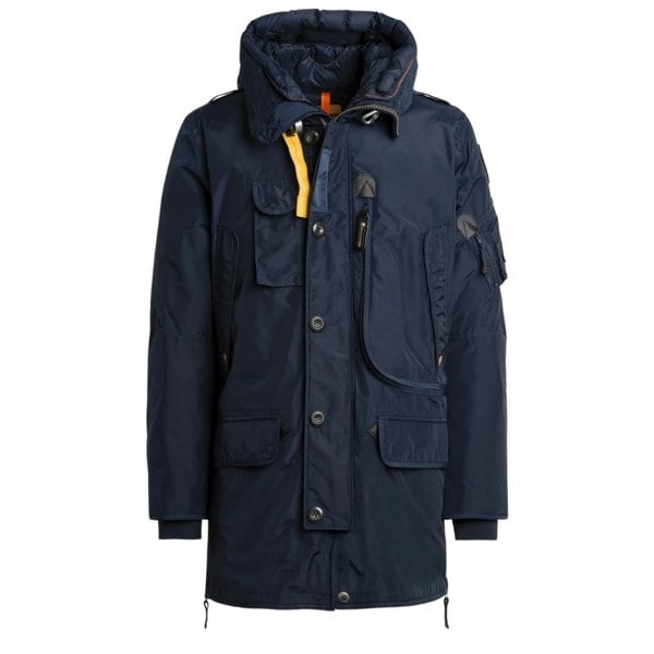 Parajumpers KODIAK PMJKMA02 316 BLUE NAVY LONG HOODED DOWN JACKET Mens L