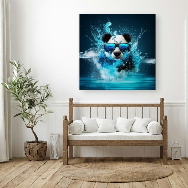 Warren Reed Panda Splashart Water Canvas