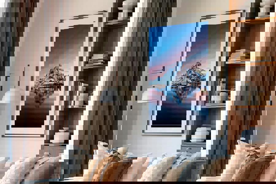 large framed landscape wall art picture