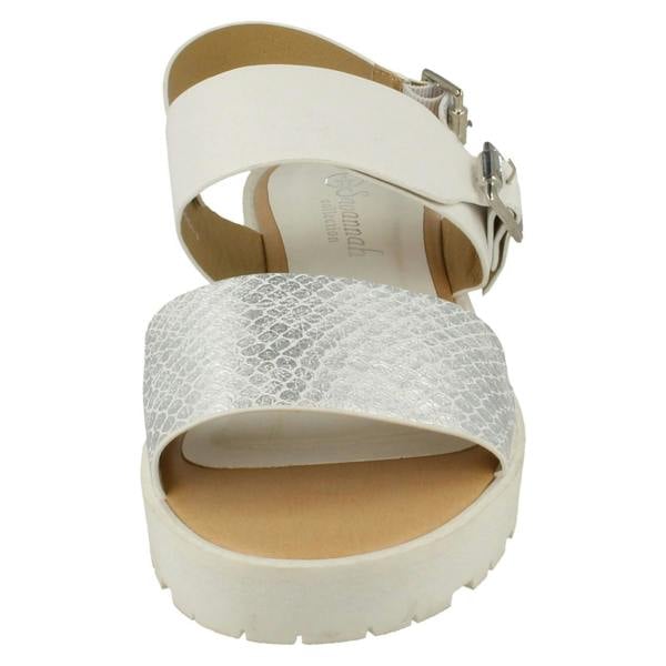 Savannah Ladies Savannah Buckle Strap Retro Sandals
