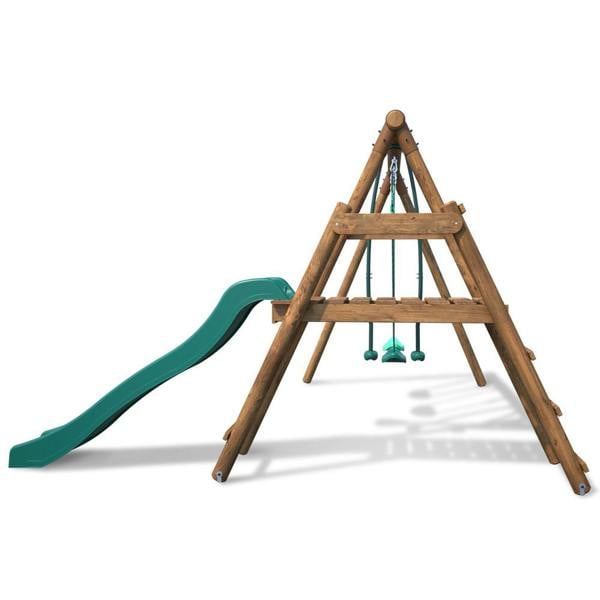 Soulet Figue Wooden Swing Set with Slide