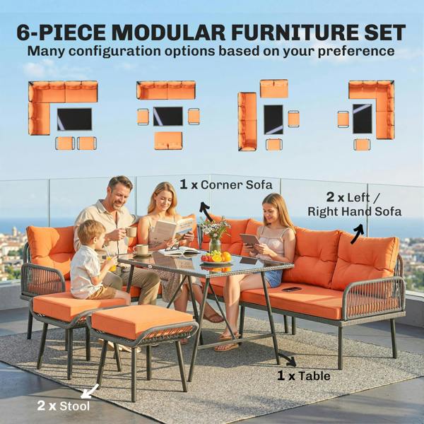 Rattan Sofa Set