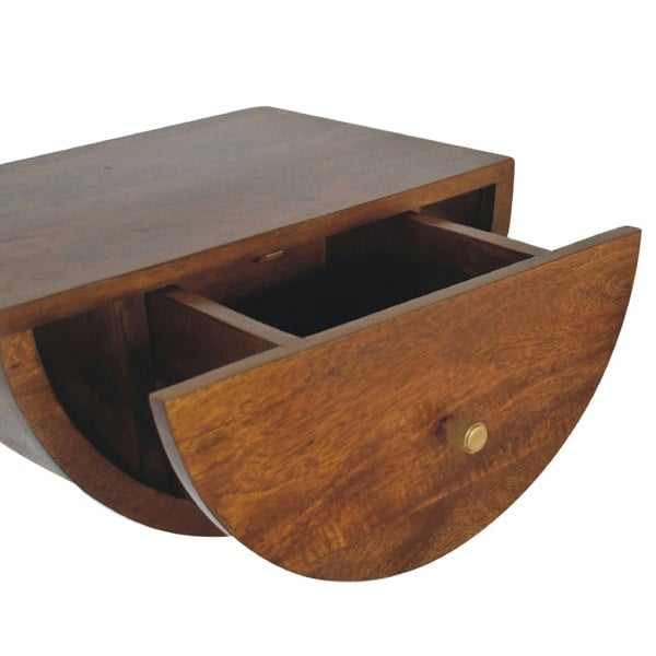 Artisan Furniture Chestnut Crescent Floating Bedside