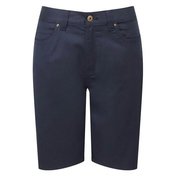 Premier Womens/Ladies Chino Shorts - Navy
