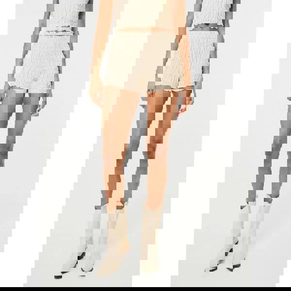 Pink Vanilla Shirred Micro Shorts