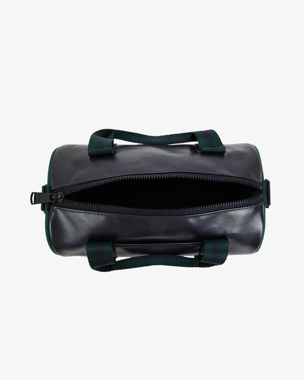 Fred Perry Classic Mini Barrel Bag - Navy/Grassroots 83A | CHO | Designer Mens Bags