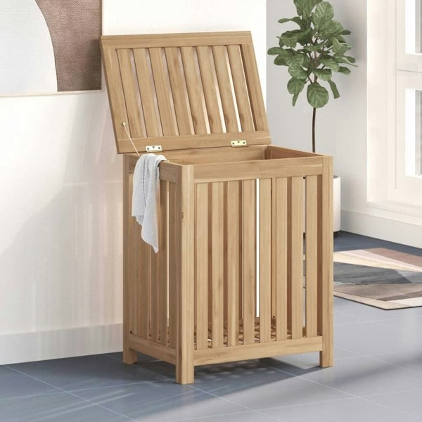 Berkfield Wash Bin 50x35x60 cm Solid Wood Teak
