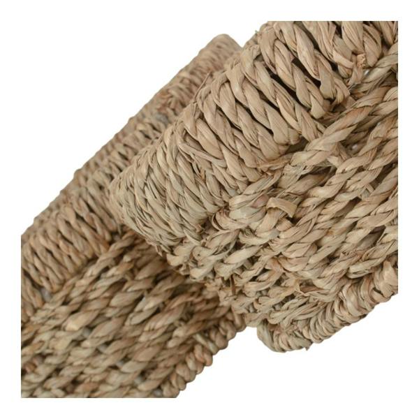 Set of 3 Round Seagrass Trays