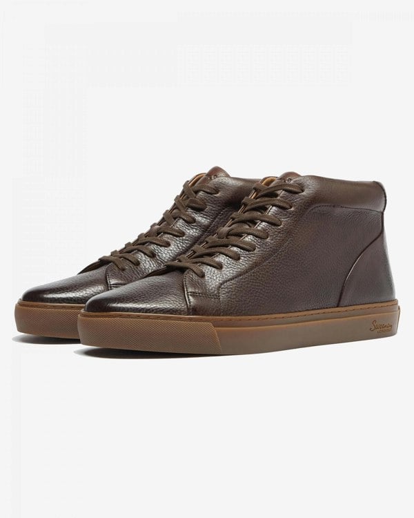 Oliver Sweeney Laxey Mens Soft-Milled Calf Leather Hi-Tops
