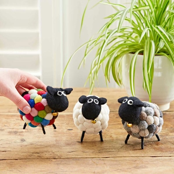 Paper High Felt Sheep Ornament