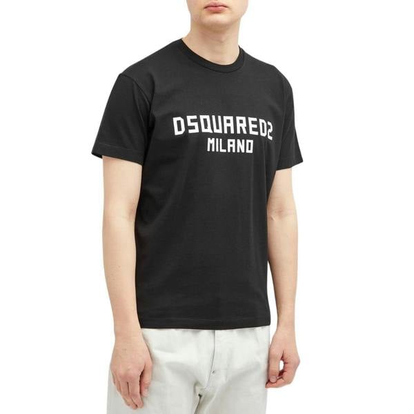 DSquared2 Mens Milano Cotton T-Shirt - Black - 