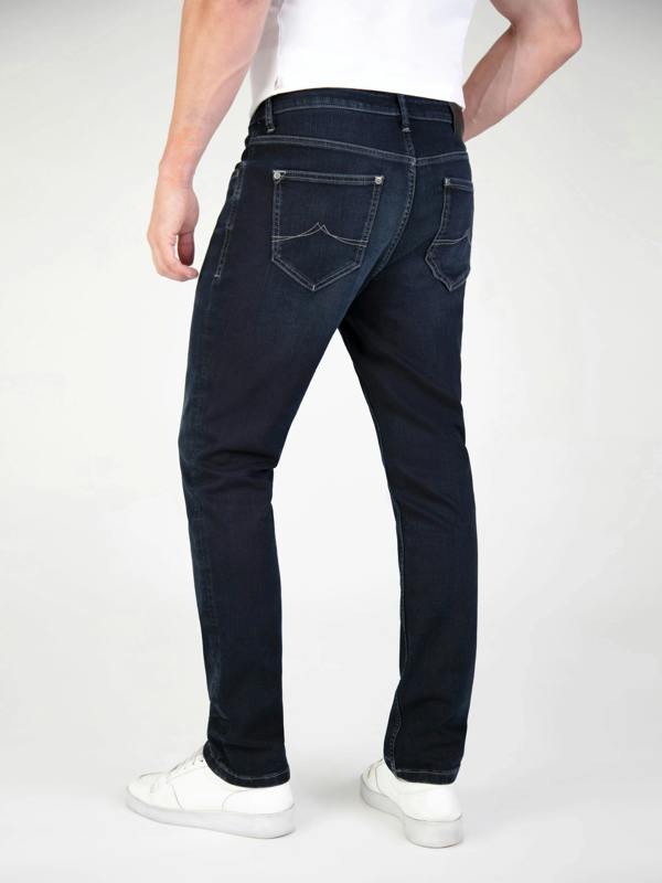 Mish Mash Mirage Tapered Stretch Denim Jean - Blue/ Black