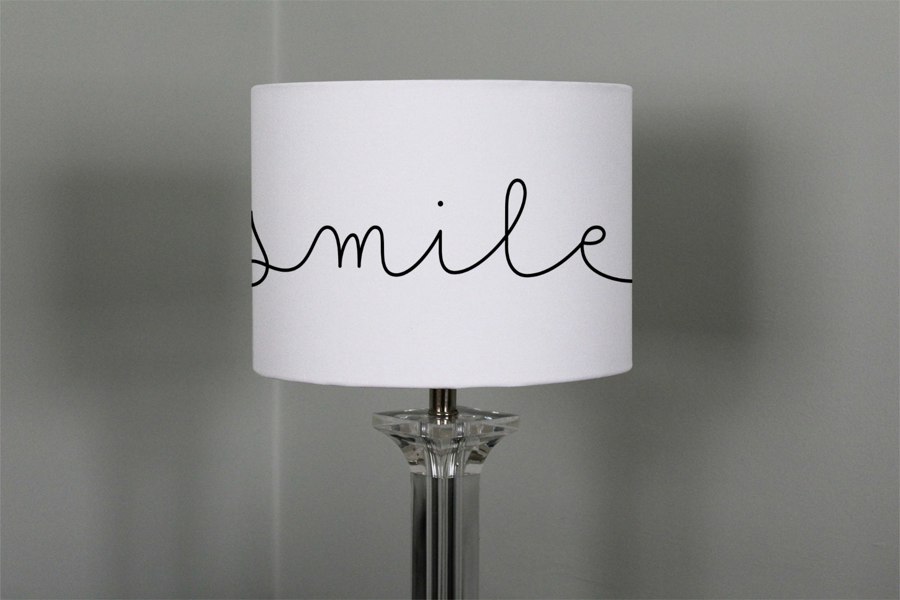 Benjamin Tate Design Text Smile (Ceiling & Lamp Shade)