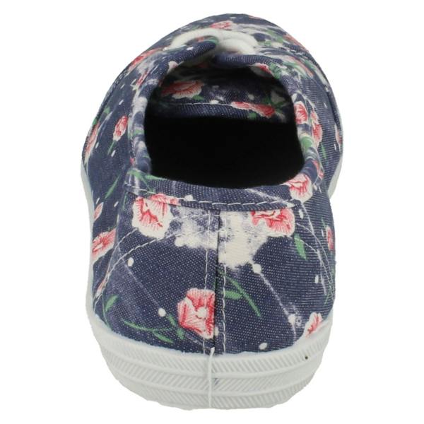 Spot On Ladies Spot On Casual Lace Up Plimsolls F8792