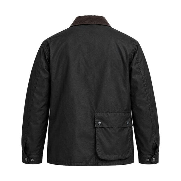 Barbour International Brake Line Waxed Jacket Black