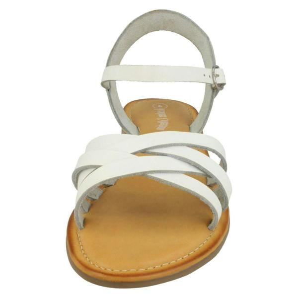 Leather Collection Ladies Leather Collection Flat Strappy Sandals F00196