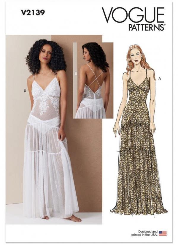 Vogue Sewing Pattern 2139, Dresses for Women, H5 (6-8-10-12-14) - Advanced