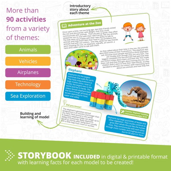 Engino STEM  Qboidz Set (3-4 students in plastic tub)