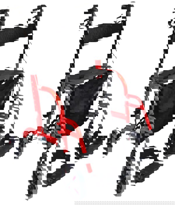 Aidapt Duo Rollator And Transit Chair Red