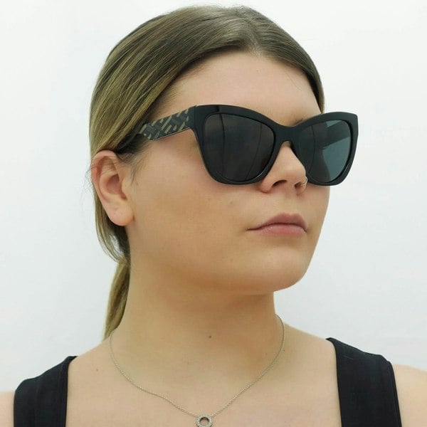 Versace Sunglasses VE4417U 535887 Black Pattern Dark Grey