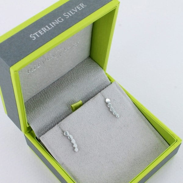 Sterling Silver Dotty Hook Earrings - Reeves & Reeves