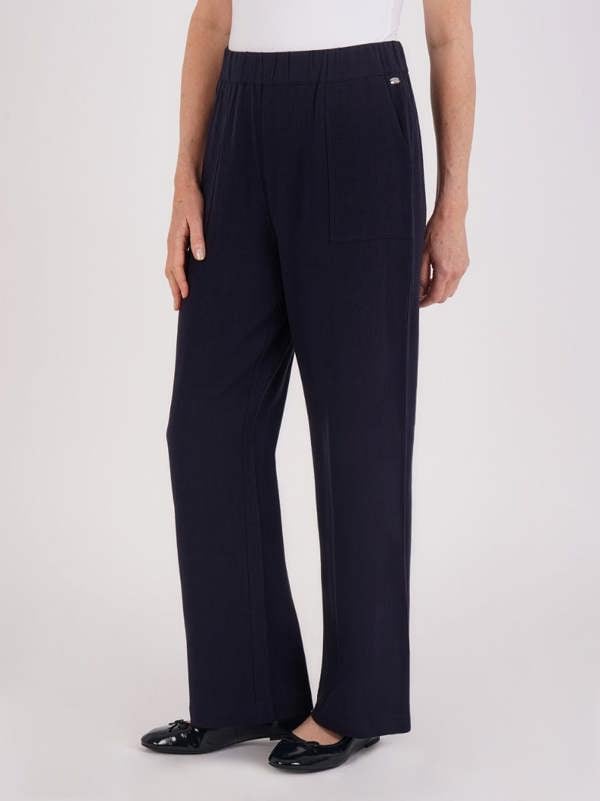 TIGI Relaxed Linen Patch Pocket Trouser - Navy