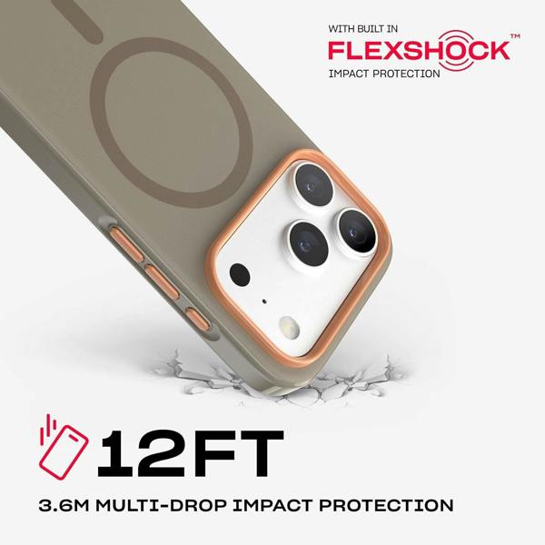 Tech21 Evo Pulse Fauxven Case with MagSafe for iPhone 17/18 Pro 6.3" Espresso - T21-11622