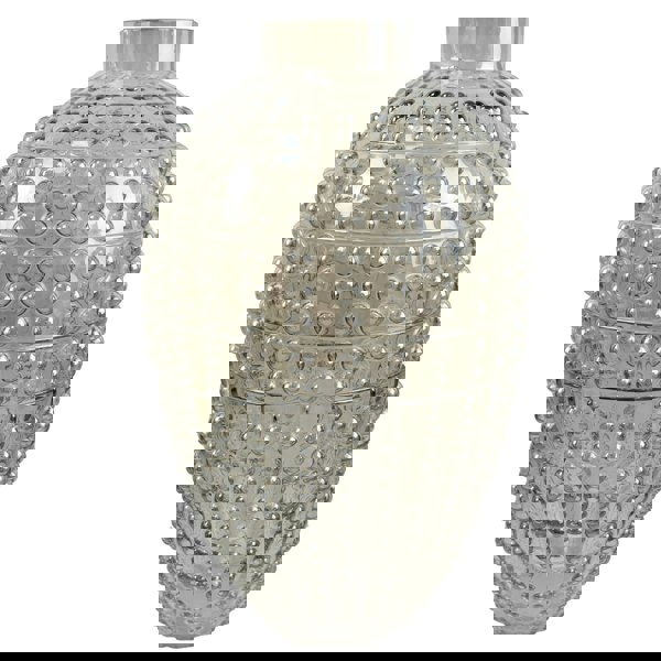 Leaf 80cm Bubble Vase Artificial Peony Flowers