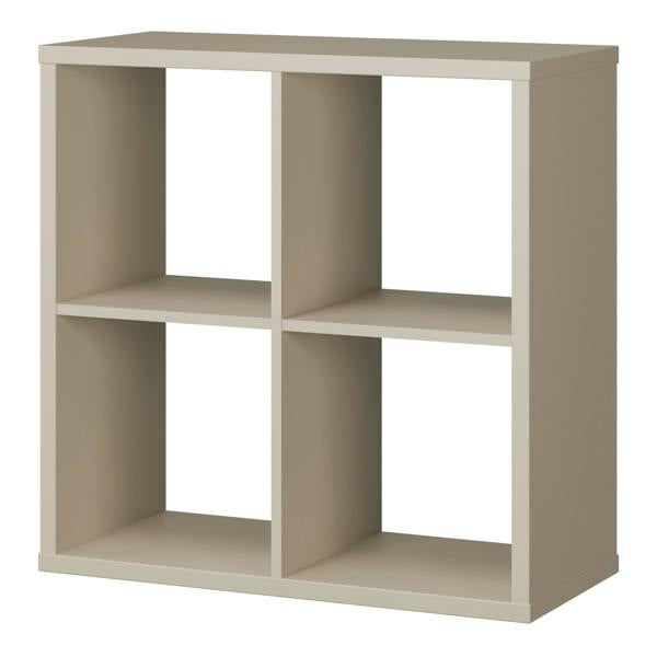Furniture To Go Mauro 2x2 Storage Unit in Taupe