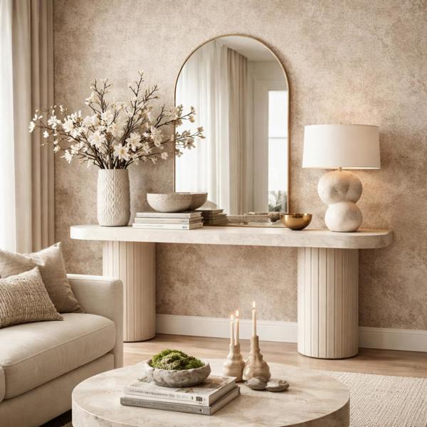Britwall Concrete Beige Matt PVC Shower Panel – Matt Finish Beige