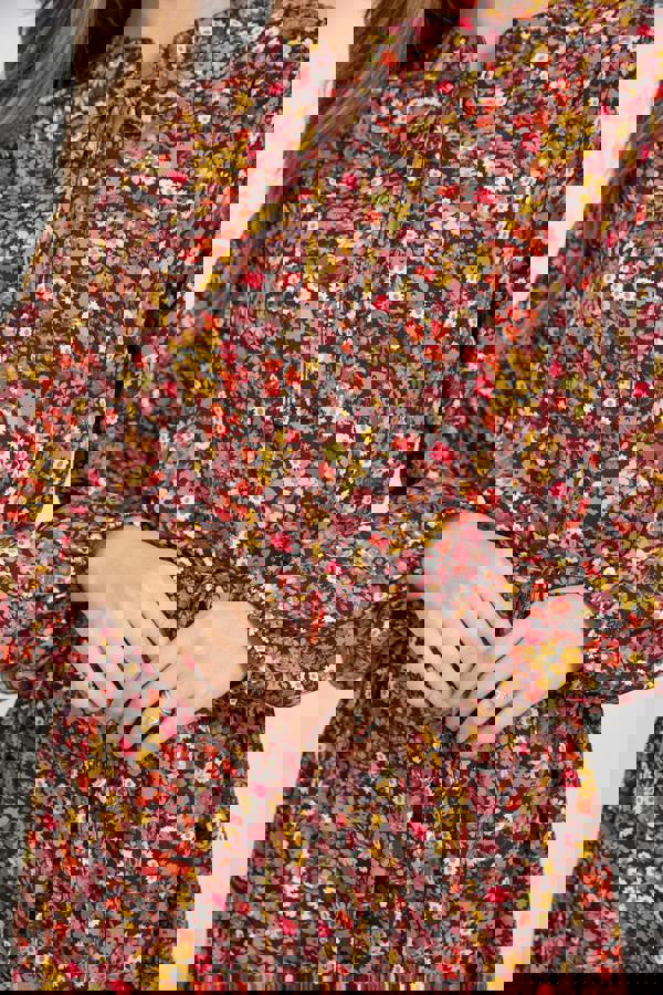 Floral Tie-Waist Dress