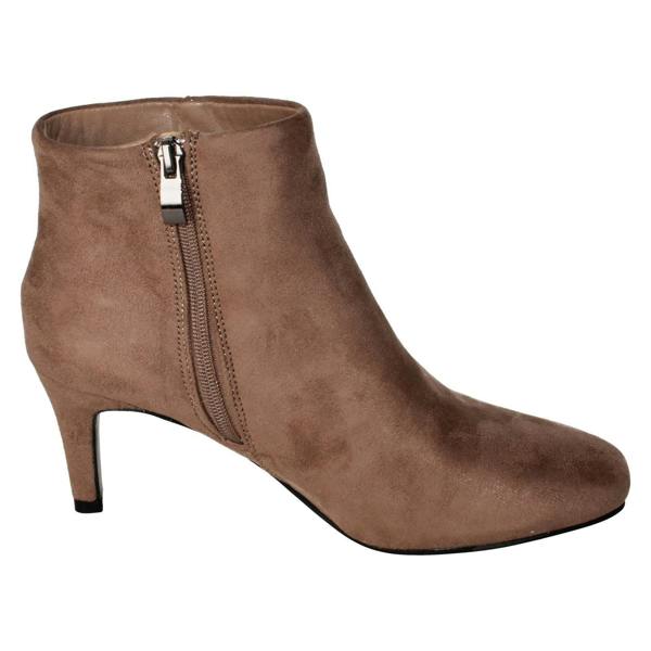 Ladies Collection High Heel Ankle Boots with Zip Fastening F51236