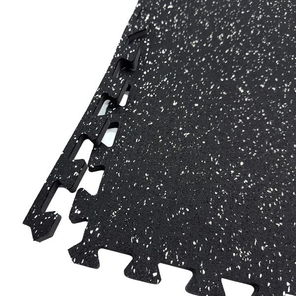 Nicoman Interlocking Rubber Topped Anti Vibration Foam Mats - 62cm x 62cm - 14mm Thick