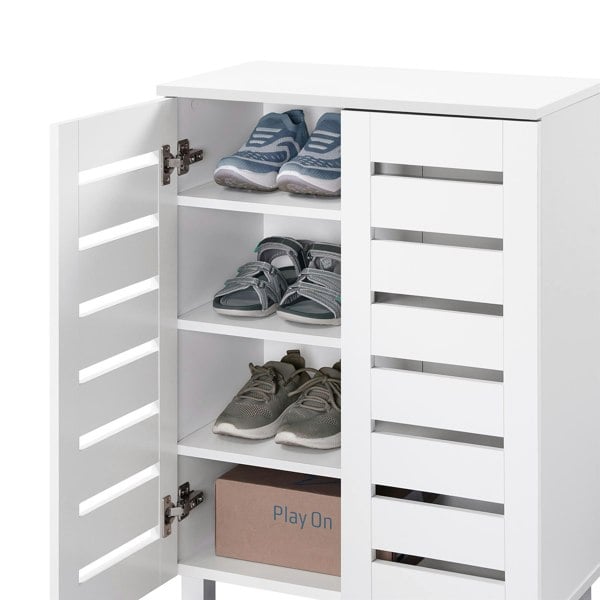 Swish Furniture Euston Modern 2 Door Shoe Storage Cabinet