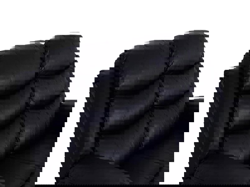 ROMA LEATHER BLACK 2 SEATER