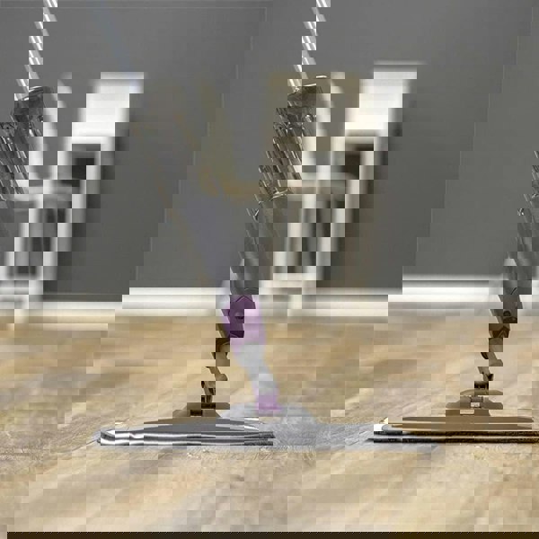 CALITEK Floor Mop Microfibre Spray with 2 Reusable Pads and 600ml Refillable bottle