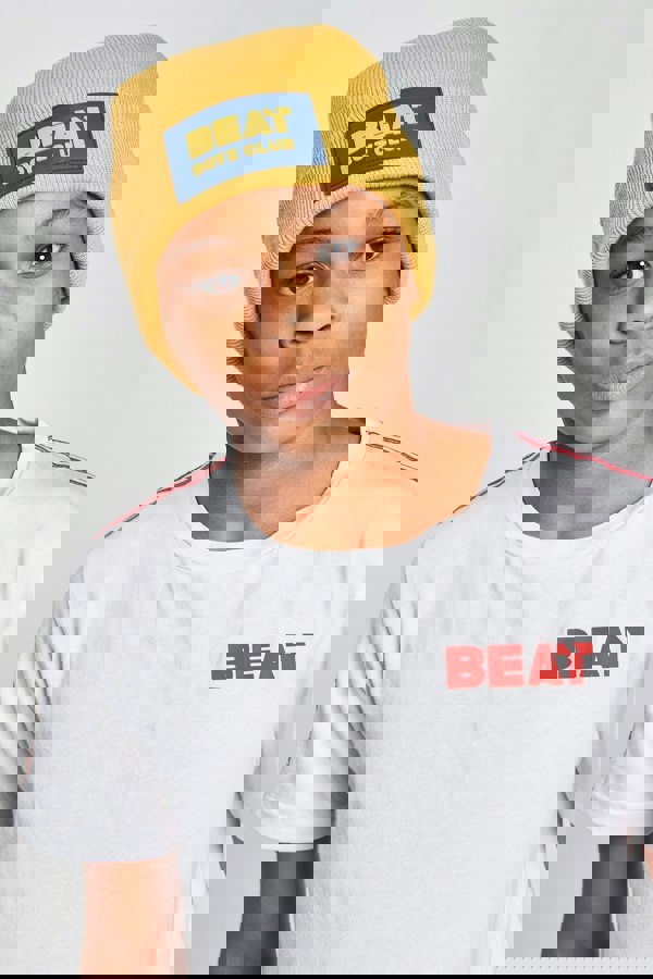 Beat Boyz Club Badge Beanie Hat - Yellow