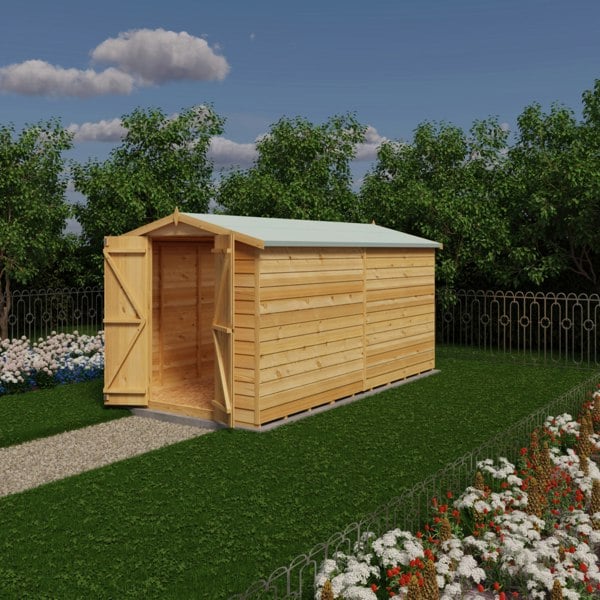 Shire Overlap Double Door No windows 12x6 Storage Shed