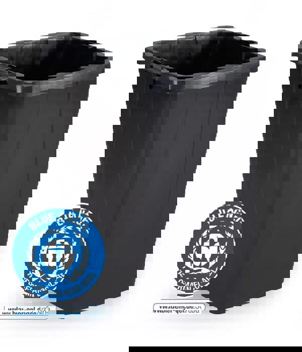 Durable ECO 90L Waste Bin Black | Strong Square Recycling Bin | DURABIN