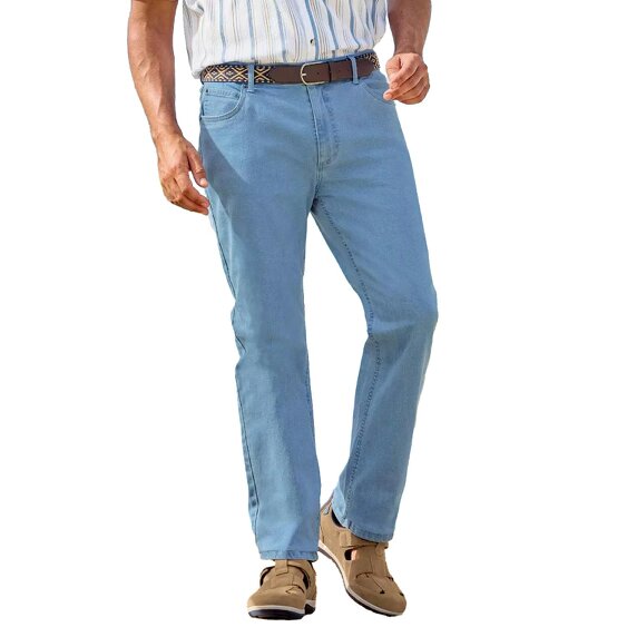 Atlas For Men Mens Stretch Jeans - Light Blue