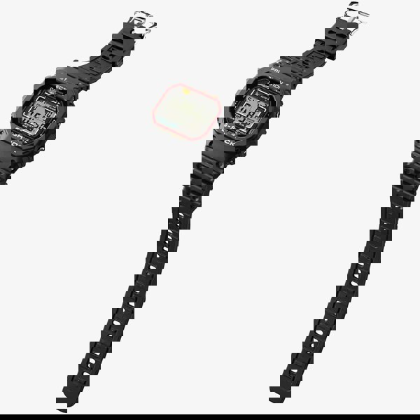 Casio G-Shock Mens Origin Revival Black Rubber Digital Display Watch DW-5000R-1AER