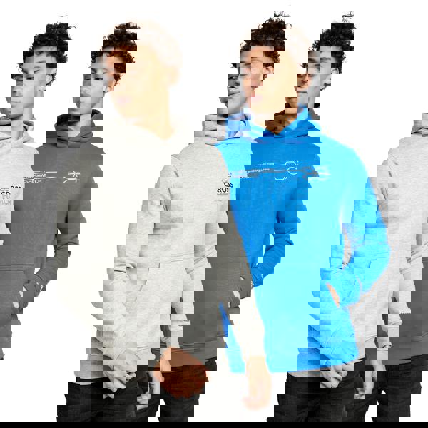 Crosshatch Mens Burmax Hoodie (Pack of 2) - Blue/Grey