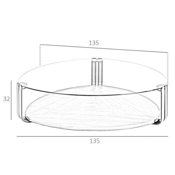 Angel Cerdá Triangular Coffee Table Triangular Tempered Glass, Black Steel and Walnut 2055